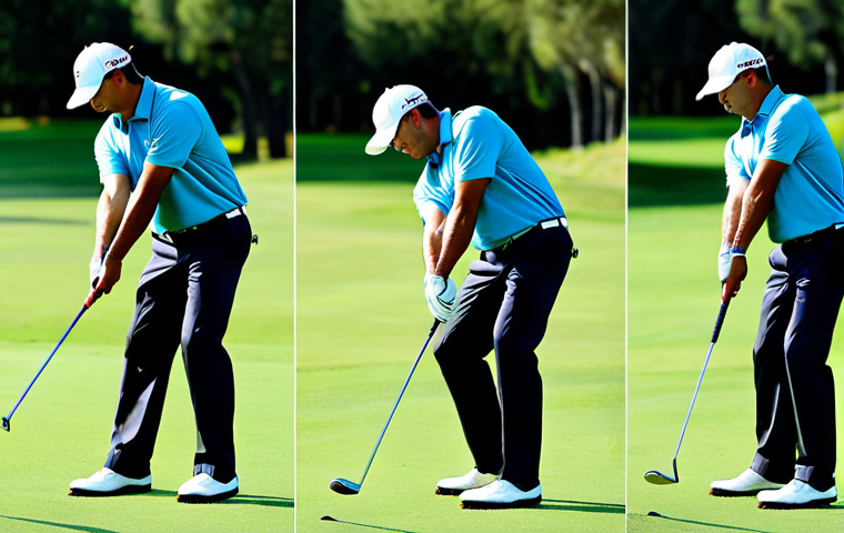 **

"A professional golfer, fully clothed in appropriate golf attire, demonstrating a golf swing. Focus on the kinetic chain, showing the sequence of movement from legs to core to arms. Background: A lush green golf course with a clear blue sky. Safe for work, appropriate content, perfect anatomy, natural proportions, professional golf photography, high quality, modest clothing, family-friendly."

**