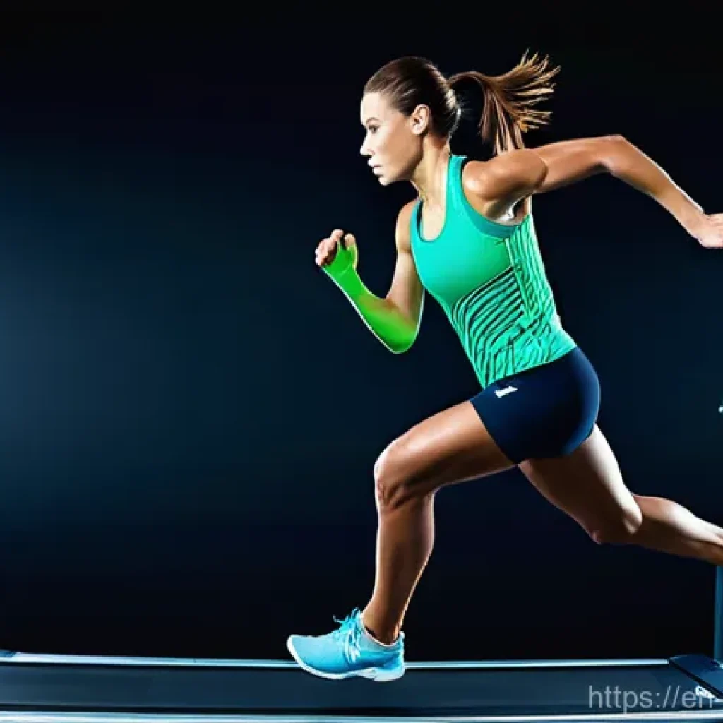 스포츠동작 분석 - **Prompt 1: Dynamic Motion Analysis of a Sprinter**
"A fit female sprinter, mid-stride, wearing ...