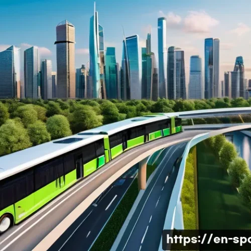 Home 32 상해 복구 운동 - A futuristic urban scene showcasing a revitalized transportation network with modern bridges constru...